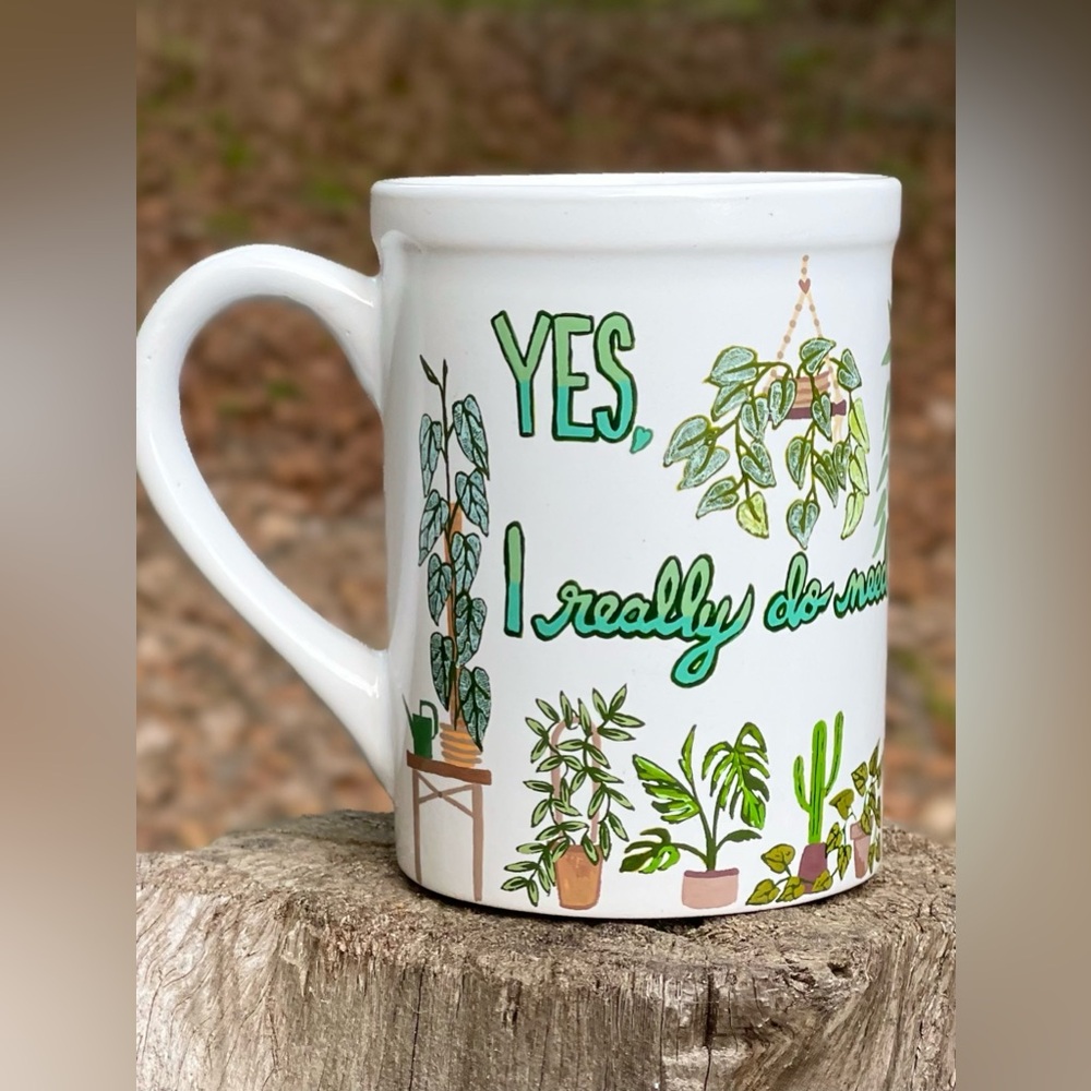 Handpainted Planty Mug
